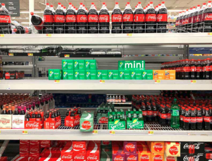 Soda on display image